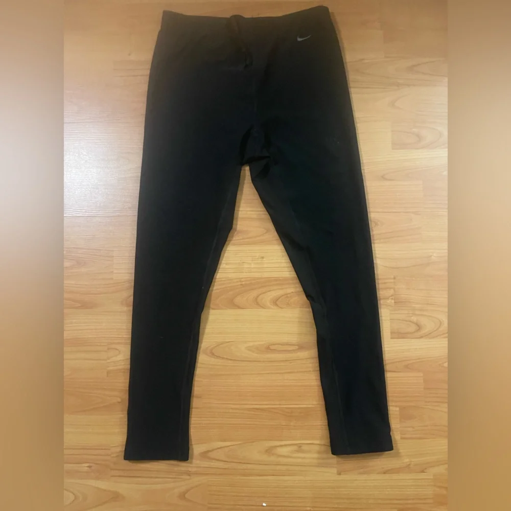 Nike Dri Fit Drawstring Black Large Leggings